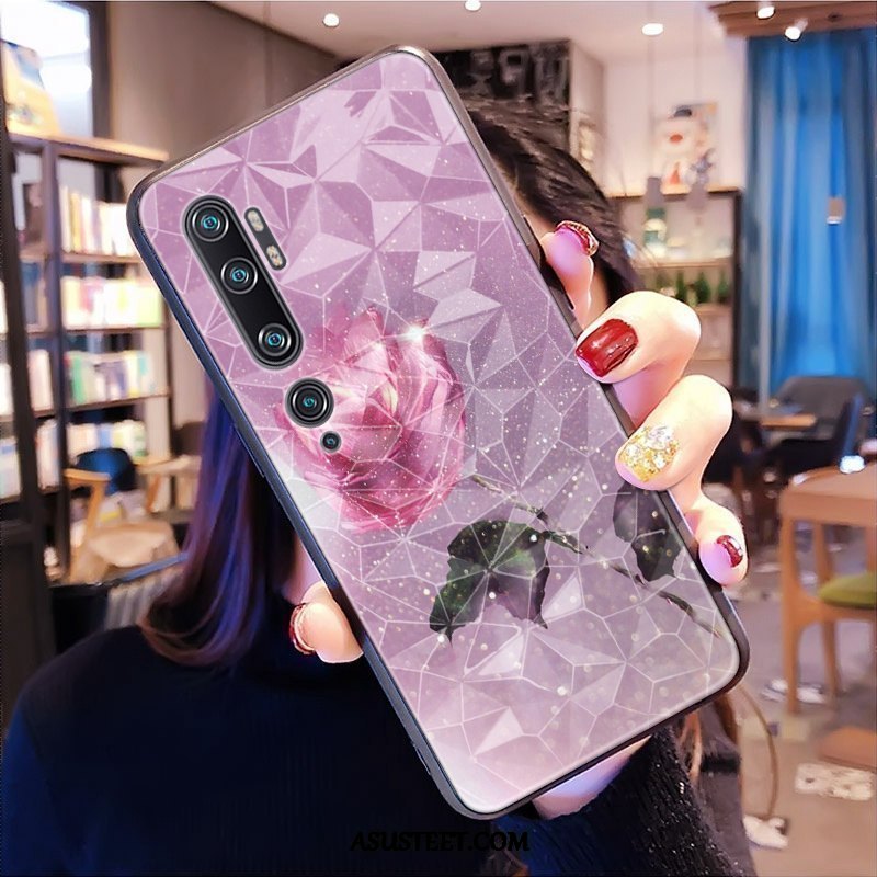 Xiaomi Mi Note 10 Kuoret Kuori Kukkakuvio Timantti Violetti Net Red