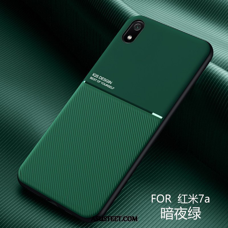 Xiaomi Redmi 7a Kuoret Ohut All Inclusive Pieni Punainen Kukkakuvio