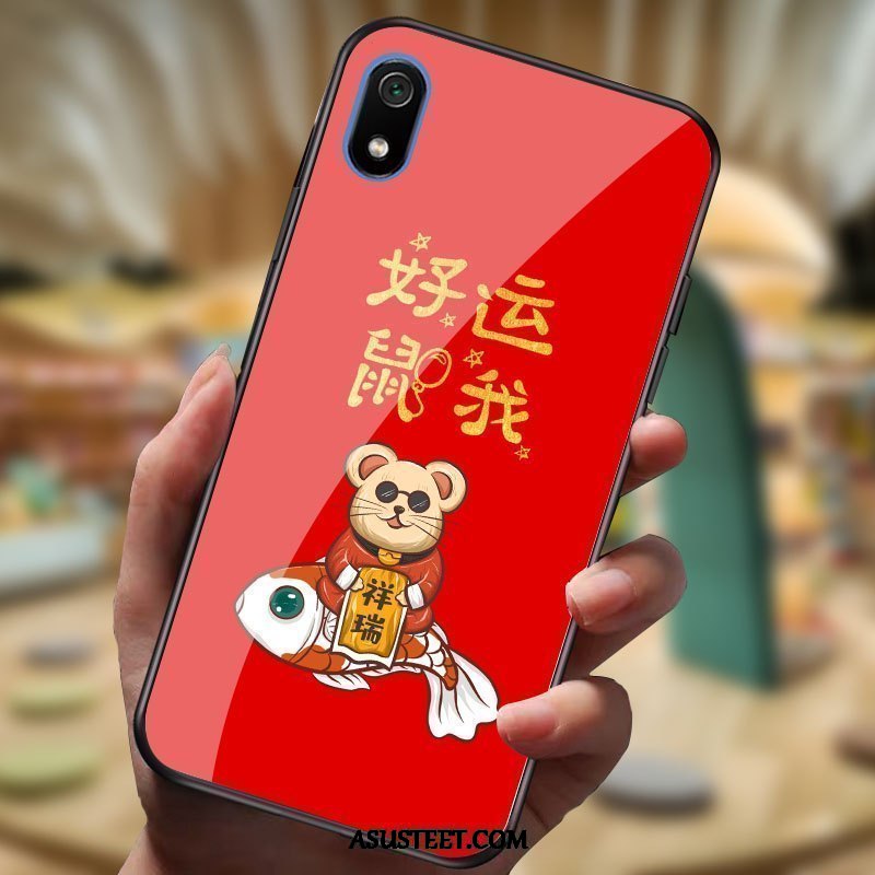 Xiaomi Redmi 7a Kuoret Peili Sarjakuva Puhelimen Lasi Rotta