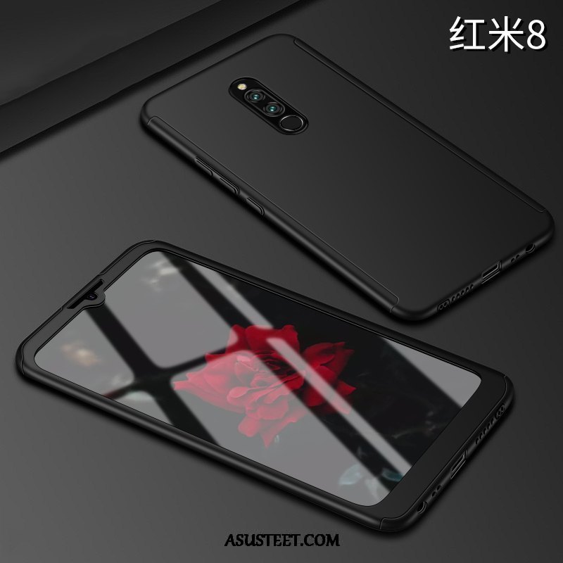 Xiaomi Redmi 8 Kuoret Pesty Suede All Inclusive Punainen Puhelimen Kotelo