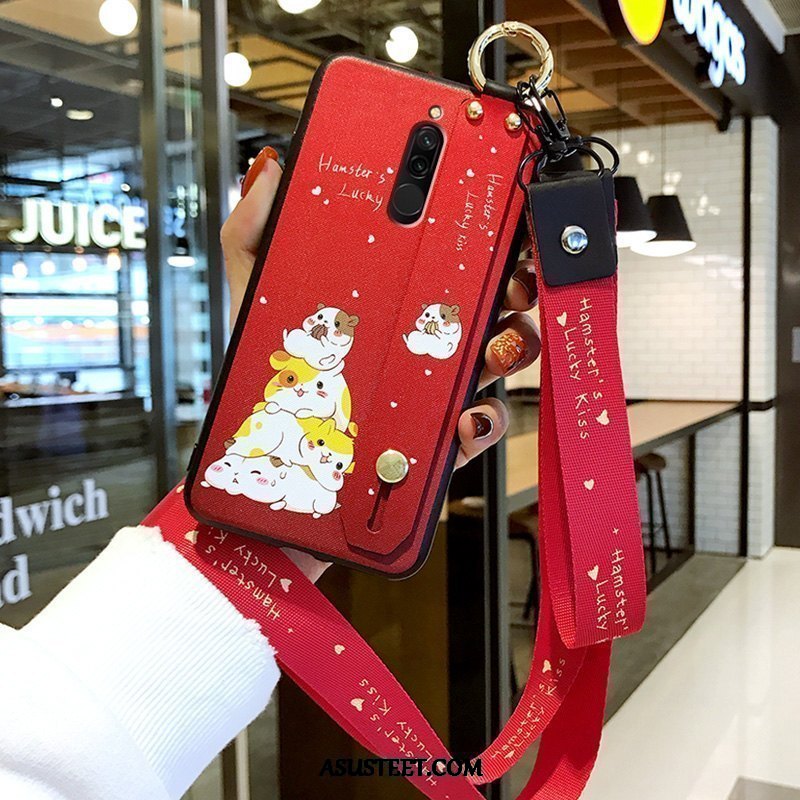 Xiaomi Redmi 8 Kuori Kuoret Sarjakuva Luova Pesty Suede All Inclusive Silikoni