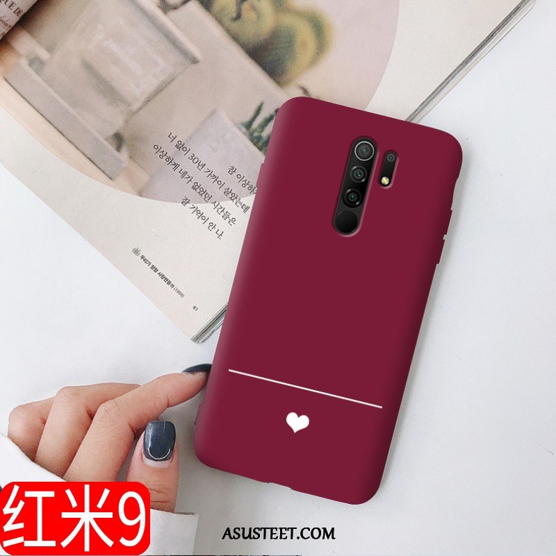 Xiaomi Redmi 9 Kuoret Silikoni Puhelimen Net Red Kotelo Murtumaton