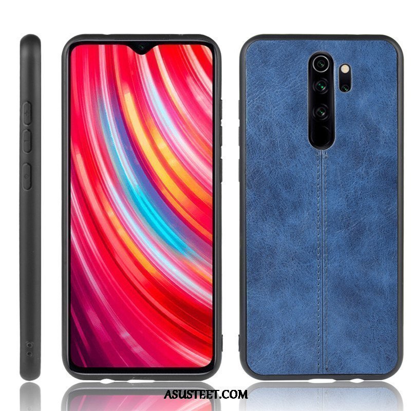 Xiaomi Redmi Note 8 Pro Kuoret Pieni Musta Suojaus Nahka Punainen