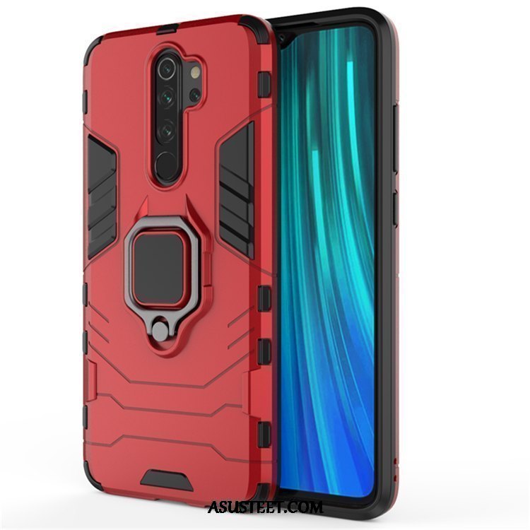 Xiaomi Redmi Note 8 Pro Kuoret Rengas Suojaus Punainen Kuori Puhelimen