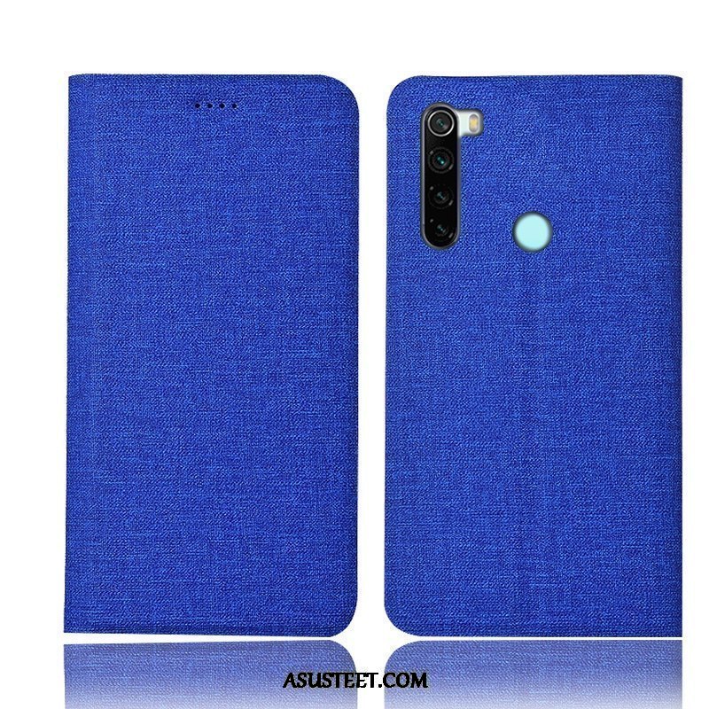 Xiaomi Redmi Note 8 Pro Kuoret Sininen Kuori Nahkakotelo Suojaus All Inclusive