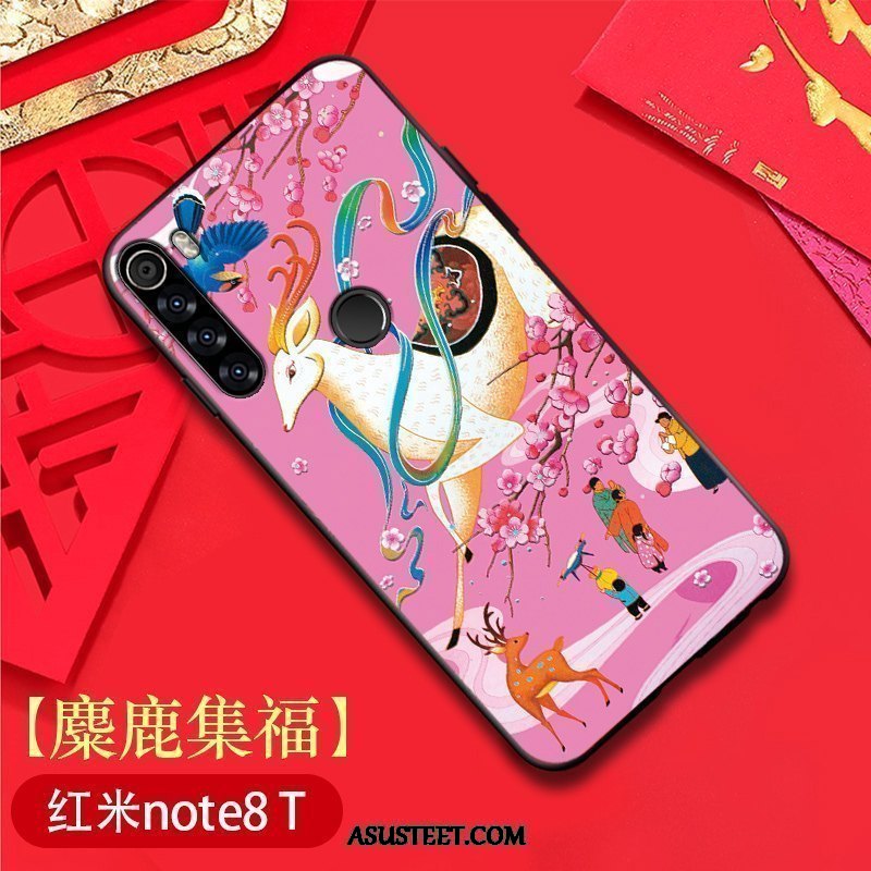 Xiaomi Redmi Note 8t Kuoret Puhelimen Ohut Alkuperäinen Kukkakuvio Suojaus