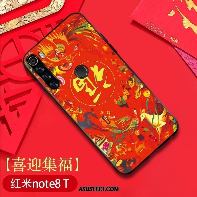 Xiaomi Redmi Note 8t Kuoret Puhelimen Ohut Alkuperäinen Kukkakuvio Suojaus