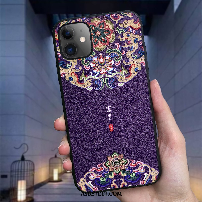 iPhone 11 Kuori Kuoret Rikkaus Violetti Punainen Tuuli