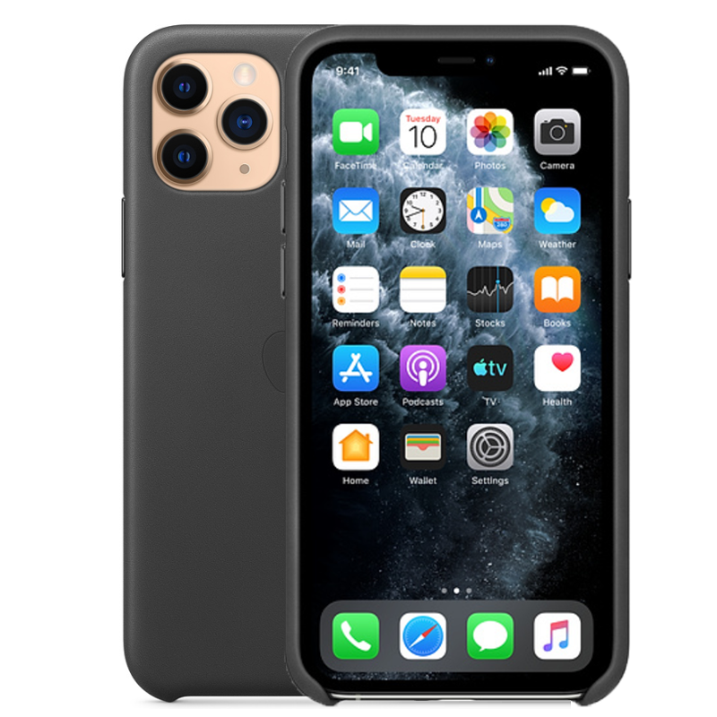 iPhone 11 Pro Kuoret Aito Nahka Kuori Puhelimen Kotelo Punainen