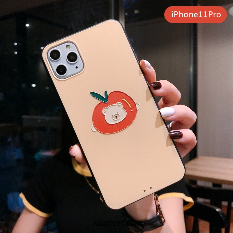 iPhone 11 Pro Kuori Kuoret Net Red Vihreä Pesty Suede All Inclusive