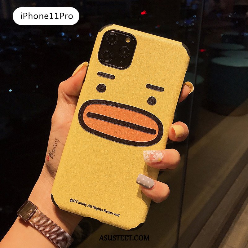 iPhone 11 Pro Kuori Kuoret Puhelimen Kohokuviointi All Inclusive Ihana Pesty Suede