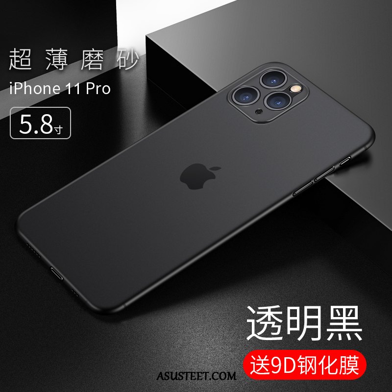 iPhone 11 Pro Kuori Kuoret Silikoni Suojaus Pesty Suede Läpinäkyvä Kotelo