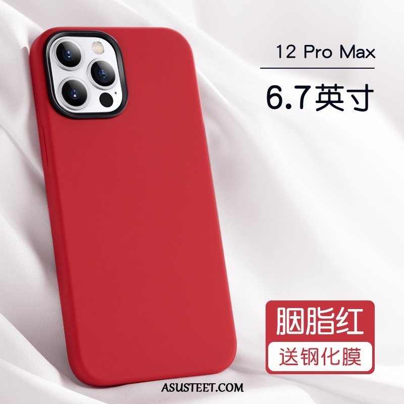 iPhone 12 Pro Max Kuoret Suojaus Silikoni Net Red Kuori Persoonallisuus