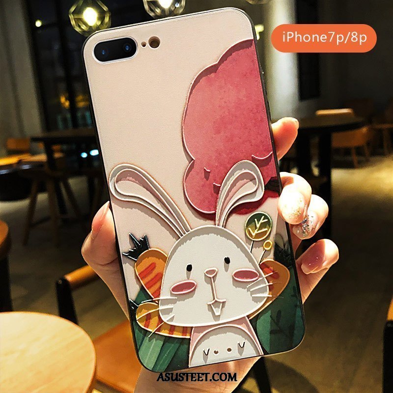 iPhone 8 Plus Kuori Kuoret Suojaus Pesty Suede Kani Persoonallisuus