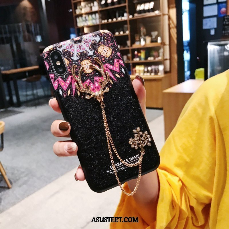 iPhone X Kuori Kuoret Valkoinen Rhinestone Inlay Trendi Palatsi