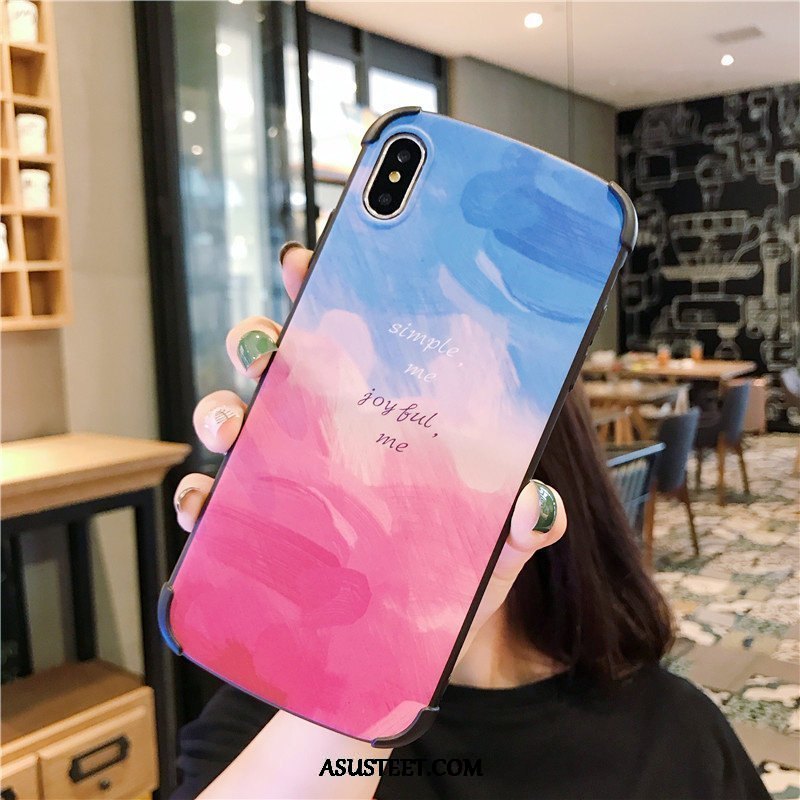 iPhone Xs Max Kuoret Kuori Pesty Suede Uusi Rakastunut Puhelimen