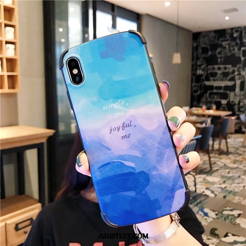 iPhone Xs Max Kuoret Kuori Pesty Suede Uusi Rakastunut Puhelimen