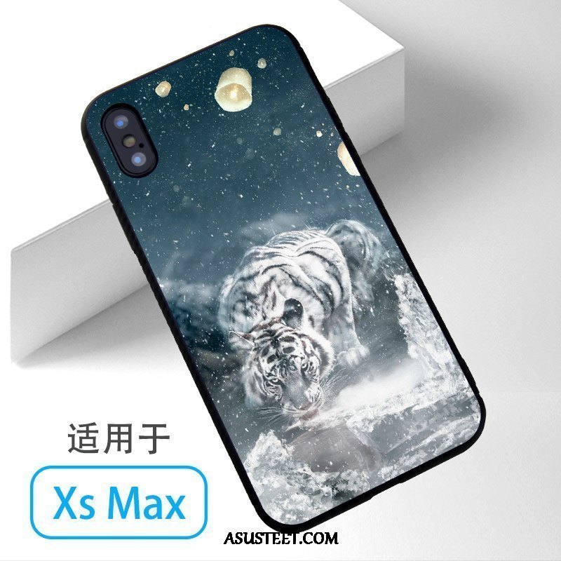 iPhone Xs Max Kuoret Kuori Tiikeri Murtumaton Puhelimen Valkoinen