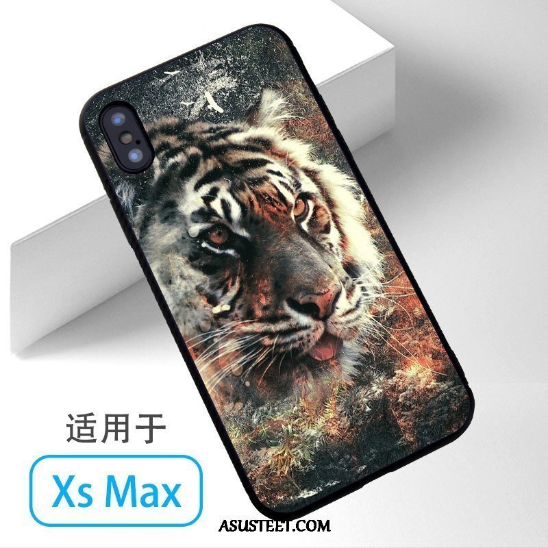 iPhone Xs Max Kuoret Kuori Tiikeri Murtumaton Puhelimen Valkoinen