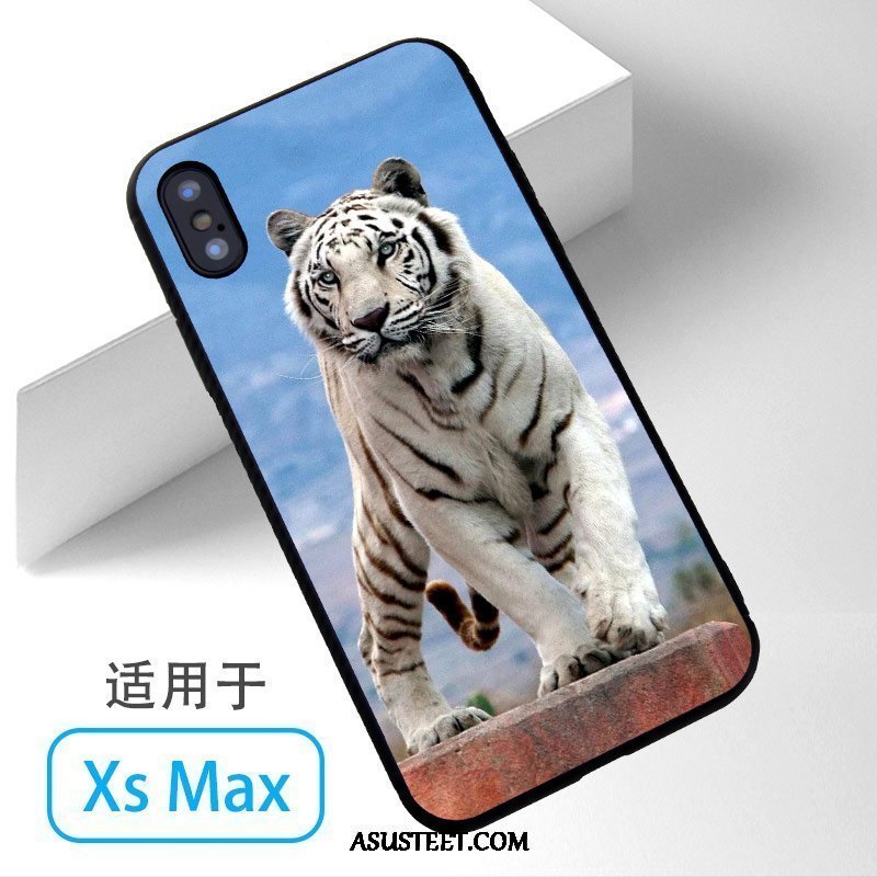 iPhone Xs Max Kuoret Kuori Tiikeri Murtumaton Puhelimen Valkoinen