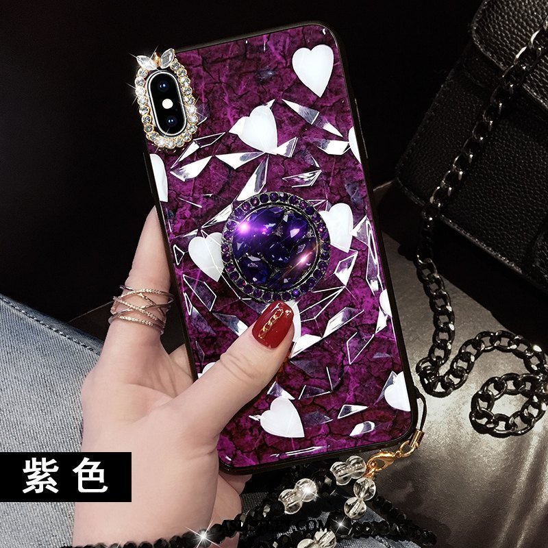 iPhone Xs Max Kuoret Ripustettavat Koristeet Rhinestone Inlay Rakkaus All Inclusive Kuori