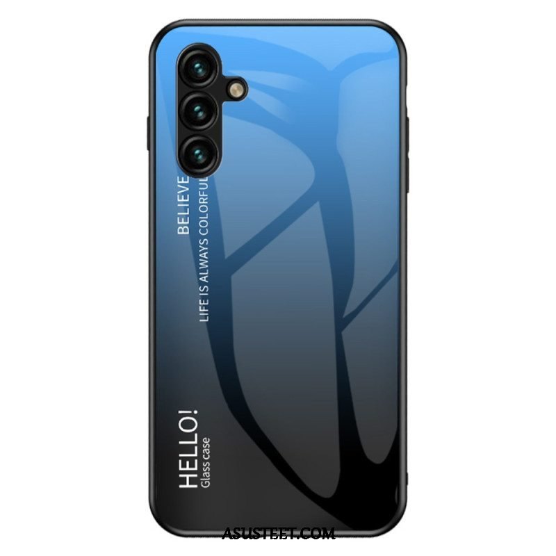 Case Samsung Galaxy A54 5G Karkaistu Lasi Hello