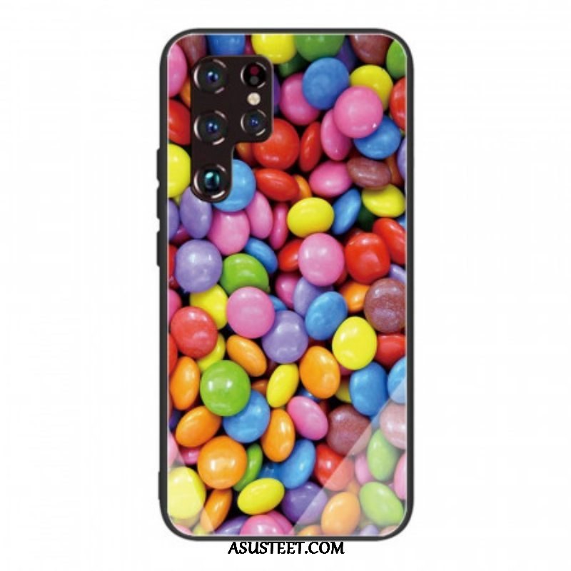 Case Samsung Galaxy S22 Ultra 5G Karkaistu Lasi Karkkia