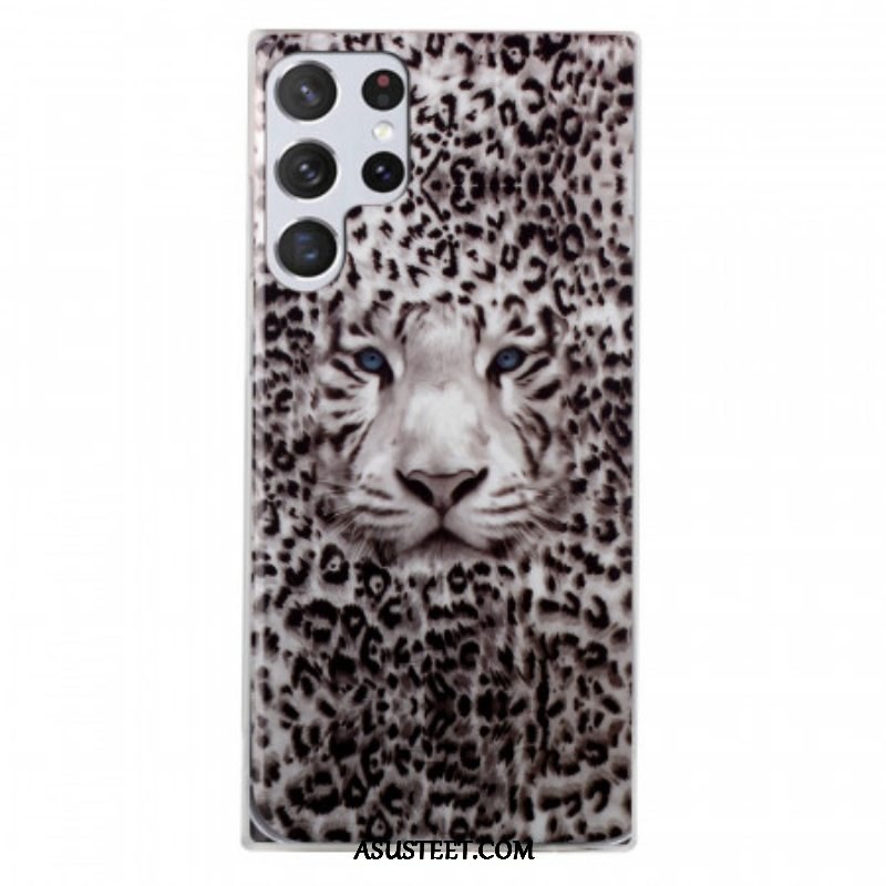 Case Samsung Galaxy S22 Ultra 5G Leopardi Loisteputki