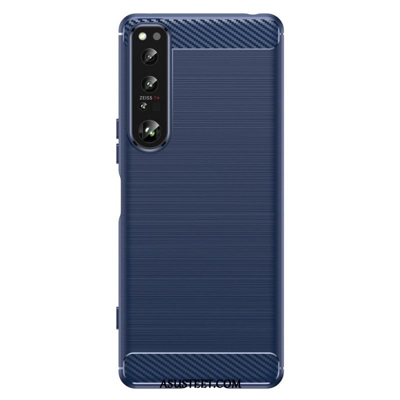 Case Sony Xperia 1 IV Harjattua Hiilikuitua