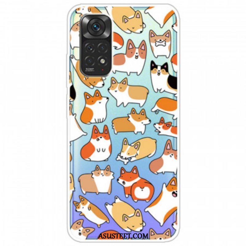 Case Xiaomi Redmi Note 11 / 11S Saumaton Useita Koiria