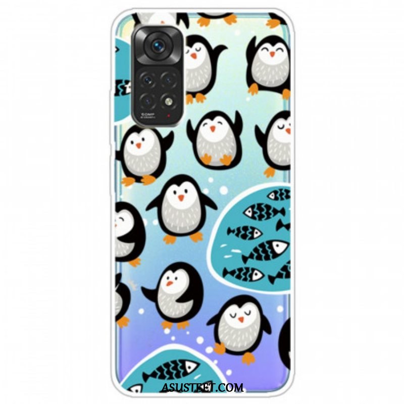 Case Xiaomi Redmi Note 11 Pro / 11 Pro 5G Pingviinit Ja Kalat