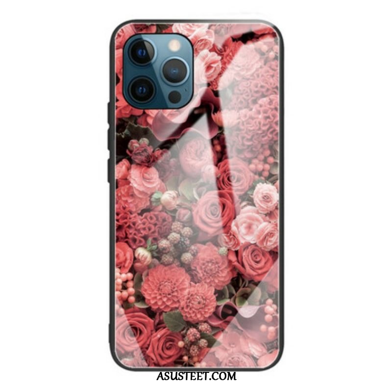 Case iPhone 13 Pro Rose Flowers Karkaistu Lasi