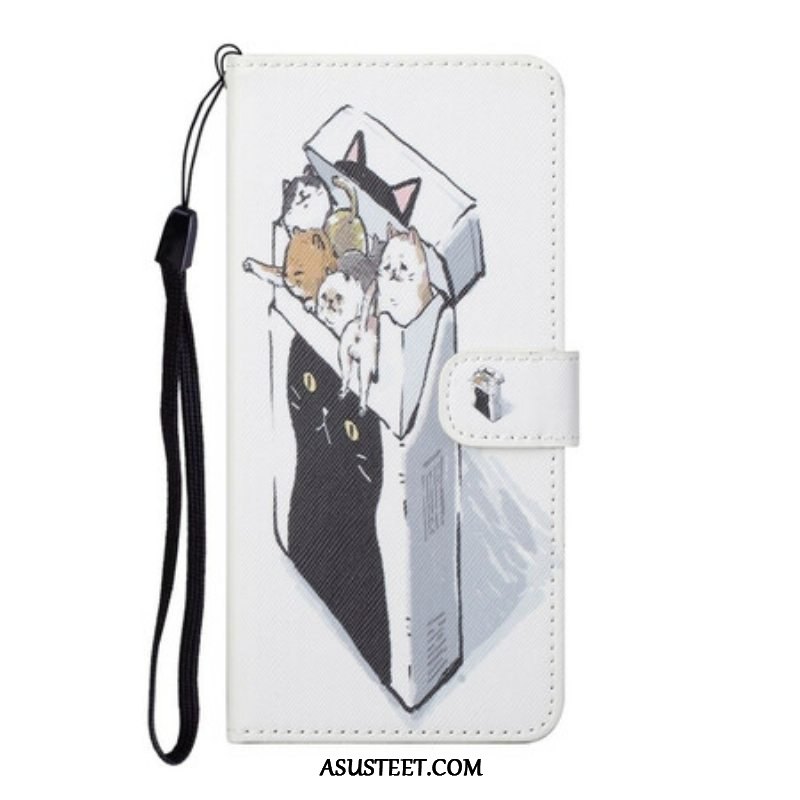 Flip Case OnePlus Nord CE 5G Suojaketju Kuori Toimitus Thong Cats