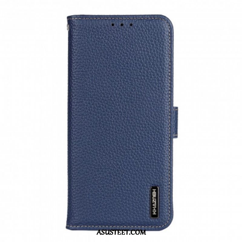 Flip Case Oppo Reno 6 5G Khazneh Litsi Nahka