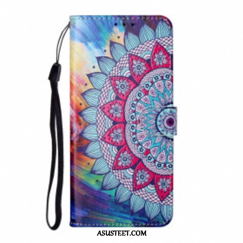 Flip Case Samsung Galaxy S21 Ultra 5G Kuningas Mandala