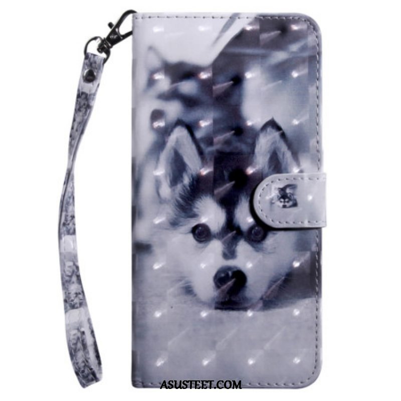 Flip Case Samsung Galaxy S23 5G Suojaketju Kuori Thong Husky