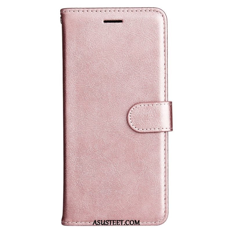 Flip Case Xiaomi Redmi Note 12 5G Suojaketju Kuori Tavallinen Hihnalla