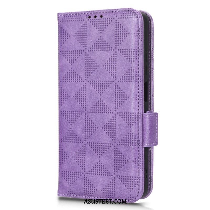 Flip Case Xiaomi Redmi Note 12 Pro Plus Kolmiot Kaulanauhalla