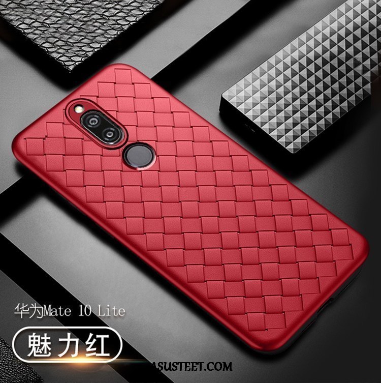Huawei Mate 10 Lite Kuori Kuoret Kotelo Silikoni Punainen Puhelimen Säteilevä