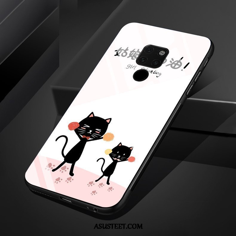 Huawei Mate 20 Kuoret Kuori Ihana Yksinkertainen Kissa Kotelo
