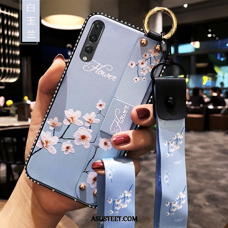 Huawei P20 Pro Kuoret Sininen Ripustettavat Koristeet Silikoni All Inclusive Pehmeä Neste