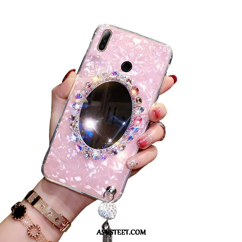 Huawei P30 Lite Kuoret Kukkakuvio Rhinestone Inlay Suojaus Kustannukset Kuori