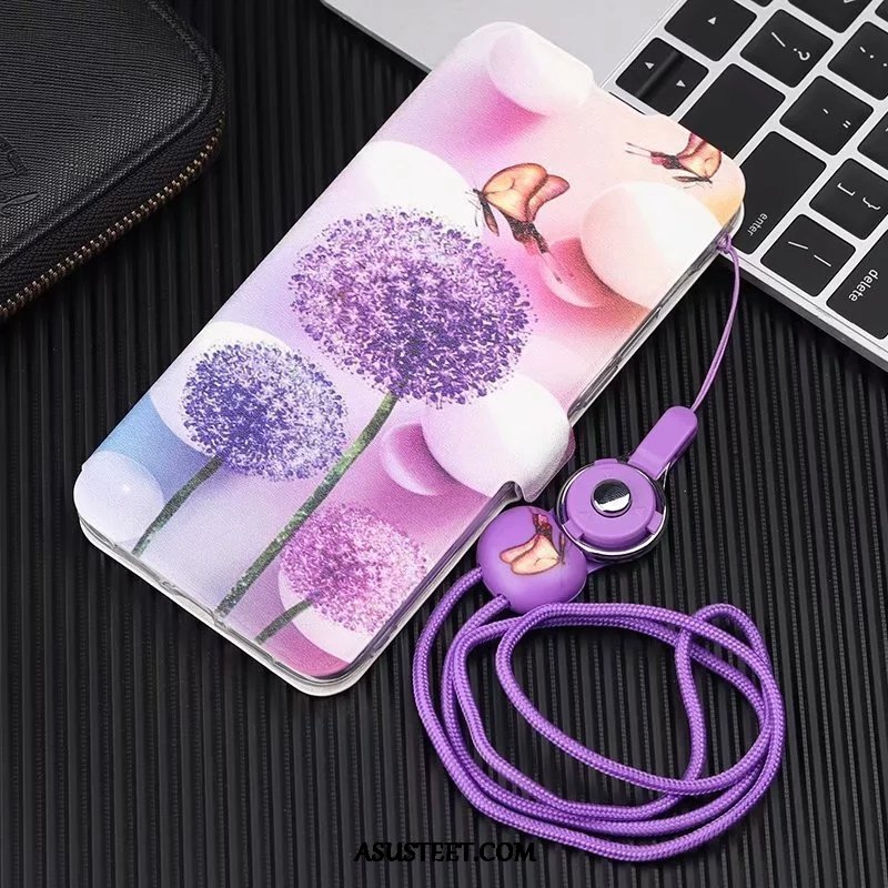 Huawei Y6 2019 Kuoret Ihana Kotelo Violetti All Inclusive Nahkakotelo