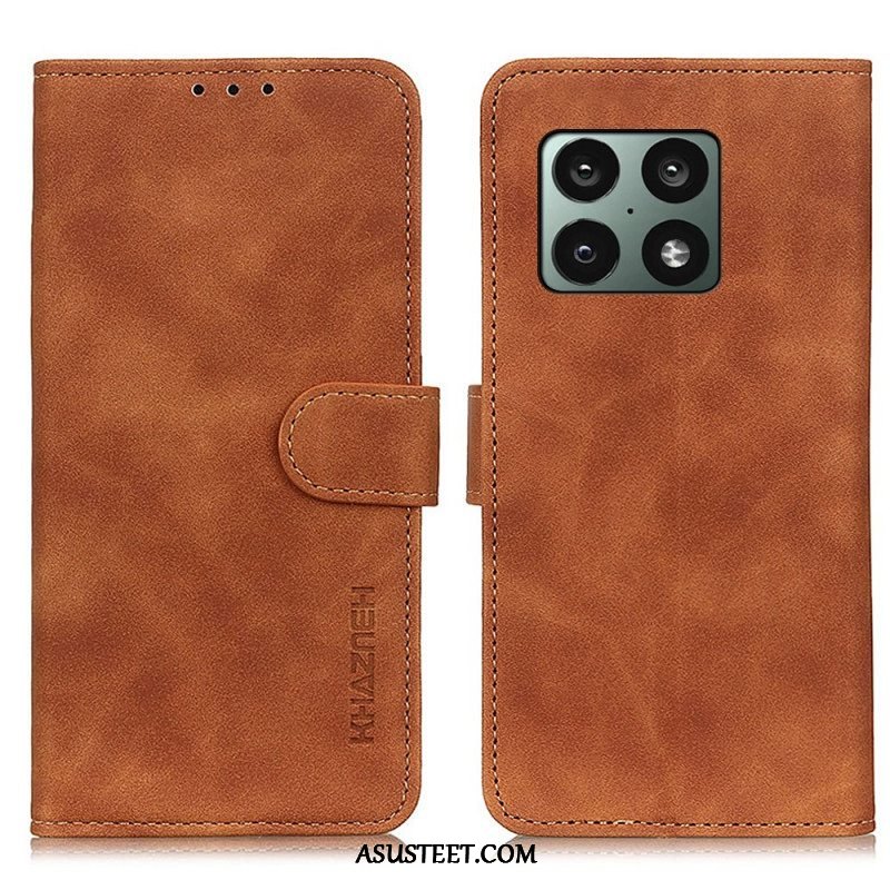 Kotelot OnePlus 10 Pro 5G Matta Vintage Leather Effect Khazneh