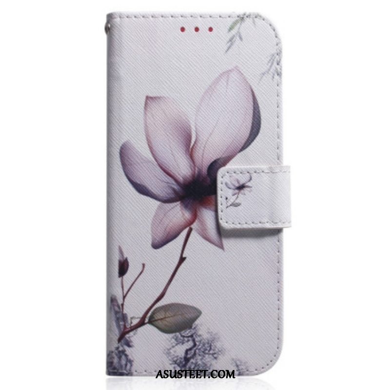 Kotelot Oppo Reno 8 Suojaketju Kuori Vintage Strappy Flower