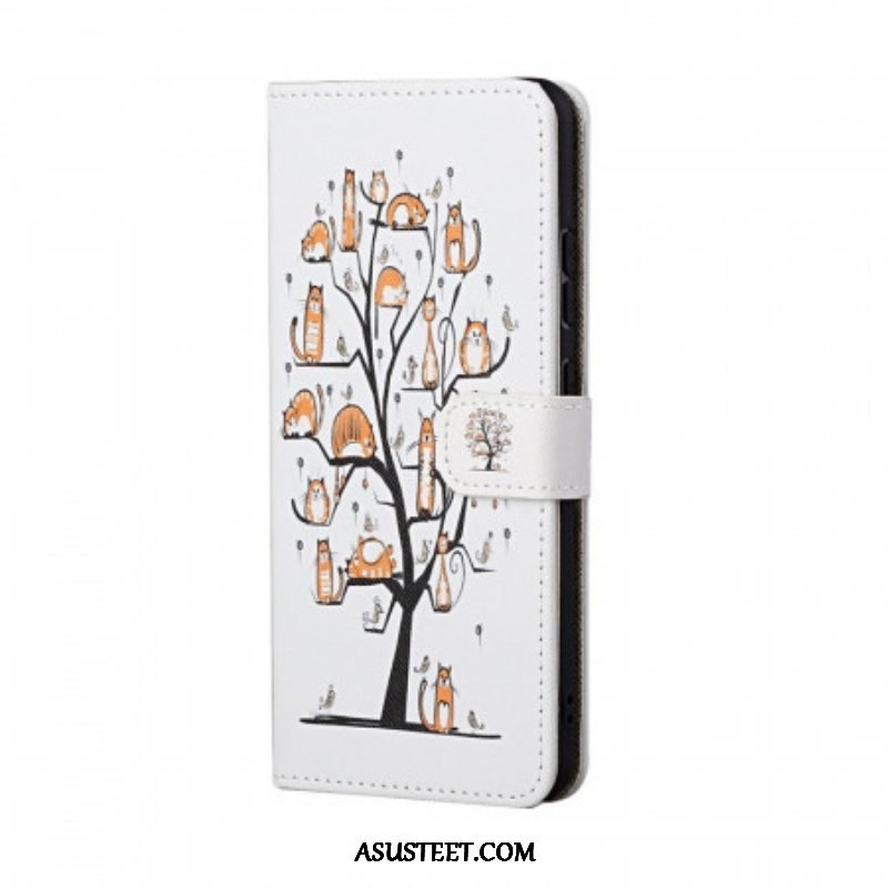 Kotelot Samsung Galaxy A13 5G / A04s Suojaketju Kuori / 04s Funky Cats Strappy