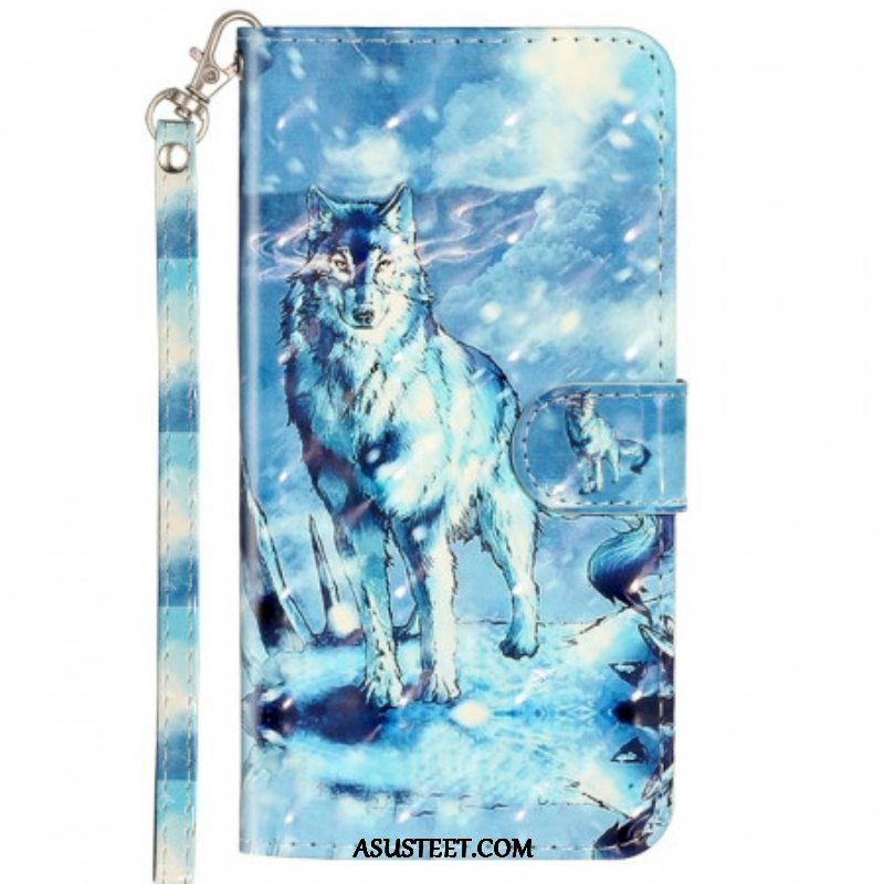 Kotelot Samsung Galaxy A53 5G Suojaketju Kuori Lanyard Wolf