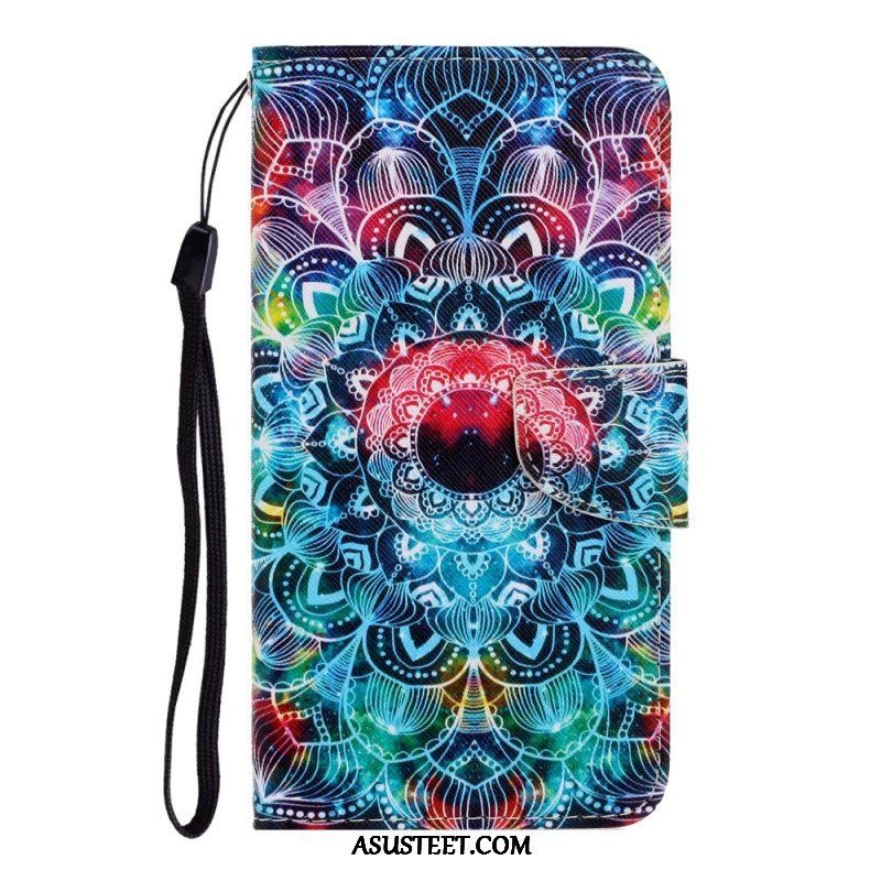 Kotelot Samsung Galaxy A54 5G Suojaketju Kuori Strappy Mandala