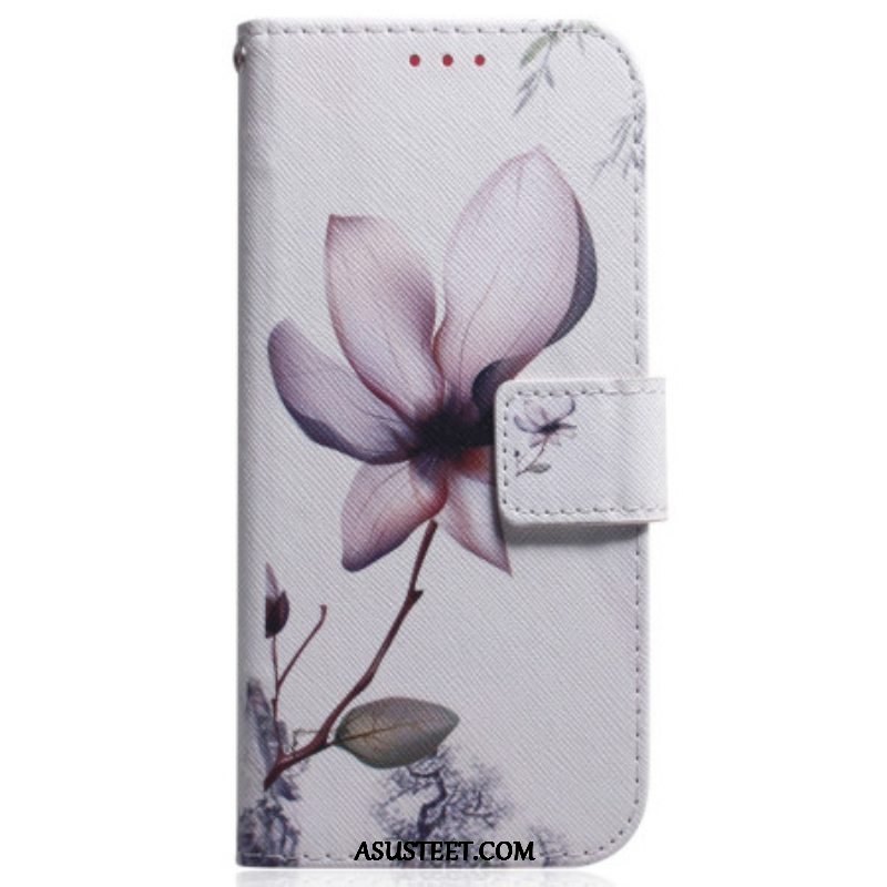 Kotelot Samsung Galaxy A54 5G Suojaketju Kuori Vintage Strappy Flower