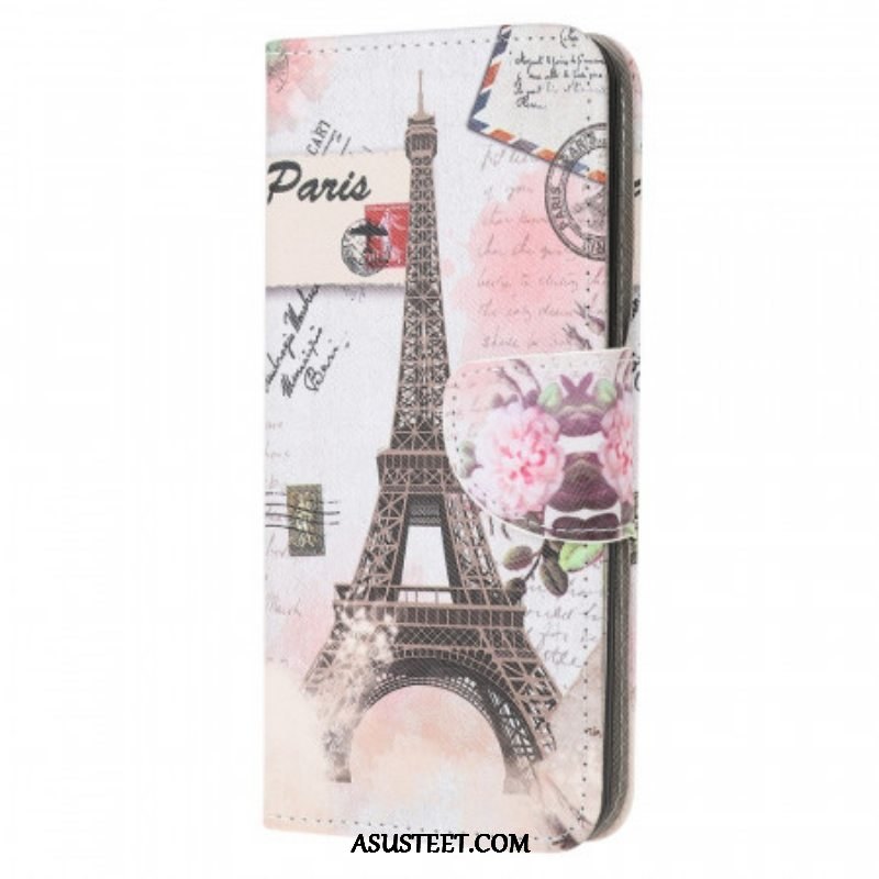 Kotelot Samsung Galaxy M32 Retro Eiffel-torni